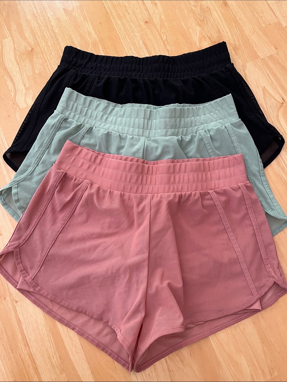 Everyday Women’s Shorts - Sage Green, Black & Dusty Rose